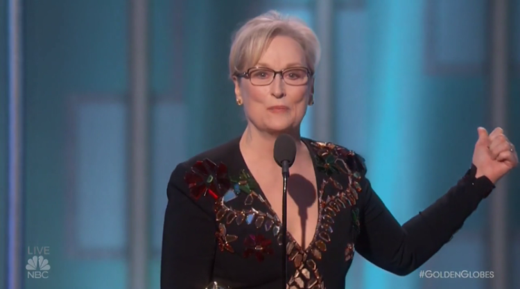 Actress Meryl Streep Proved Enough Is Enough