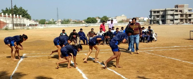 District level Girls Kabaddi Match in Mahendragarh