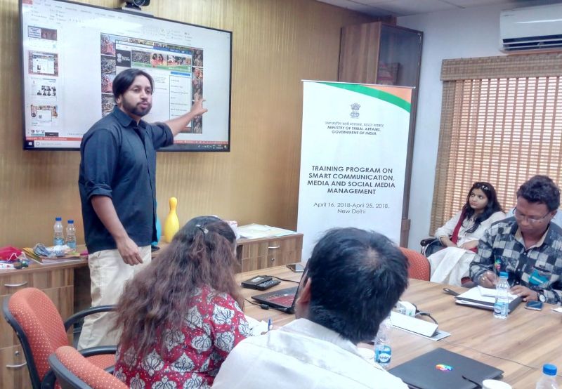 Social Media for Social Change – A Workshop with Officials from Ministry of Tribal Affairs