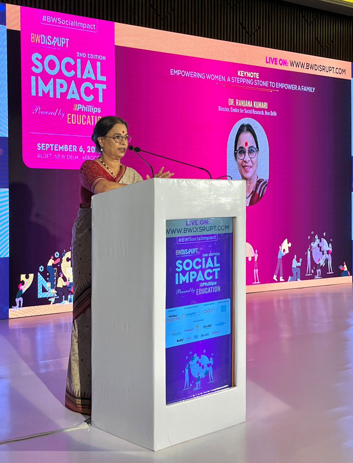Dr. Ranjana Kumari’s Keynote at #Business World Social Impact Summit 2023